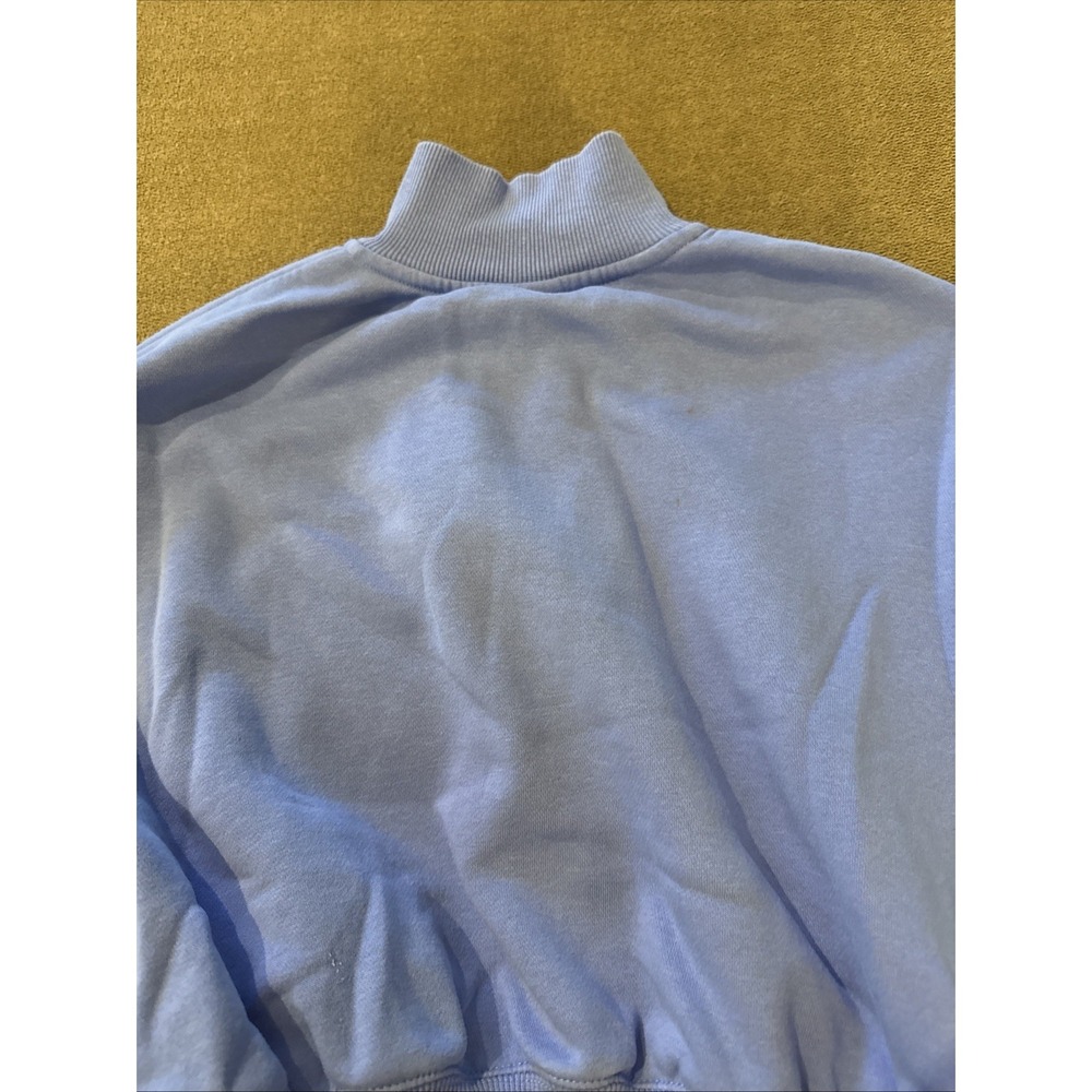Nike Crop Half Zip Sweatshirt Pullover Blue Size XS (AH) - Picture 5 of 5